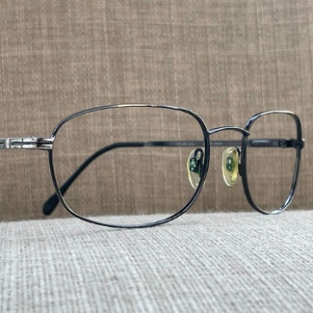 Kirkland Signature Men Eyeglasses Frame BARNEY Black Glasses Frame Made in Italy